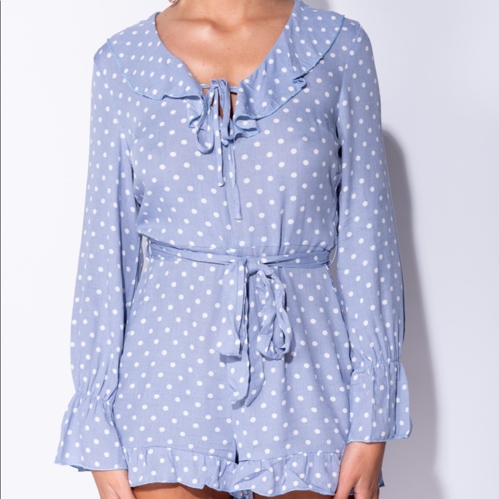 Dots & Ruffles Romper - Picture 6 of 8